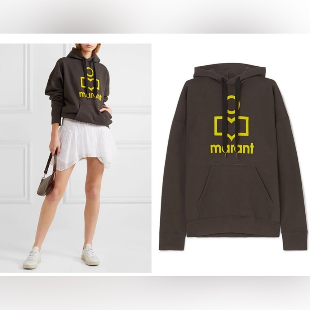 ISABEL MARANT ETOILE LOGO HOODIE SIZE SMALL/ FR 36